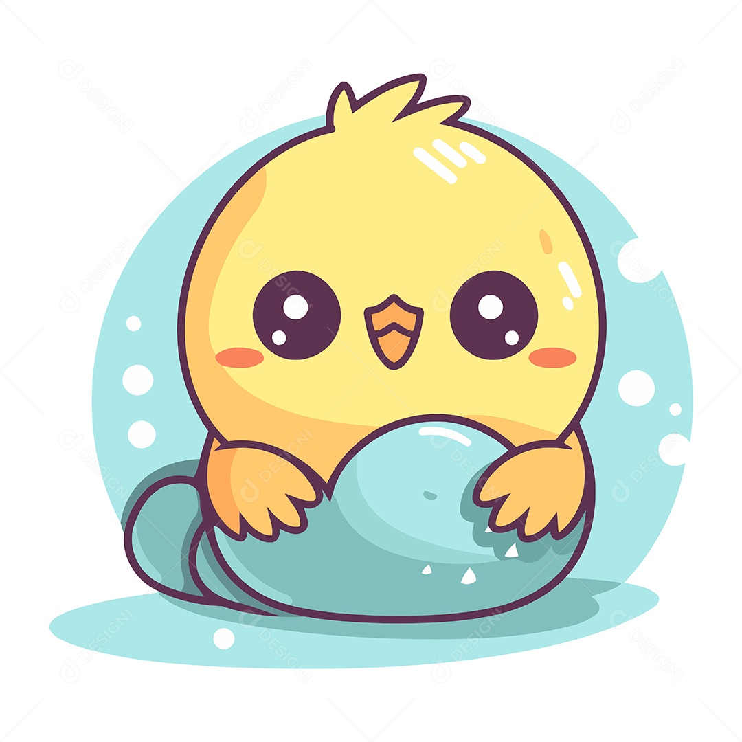 Passarinho Desenho Animado Ilustração Vetor EPS