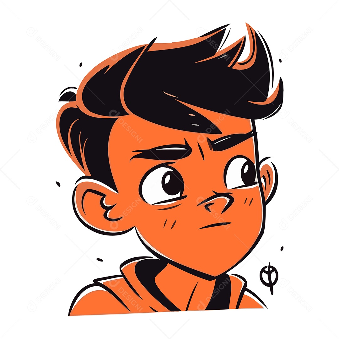 Garoto Desenho Animado Ilustração Vetor EPS