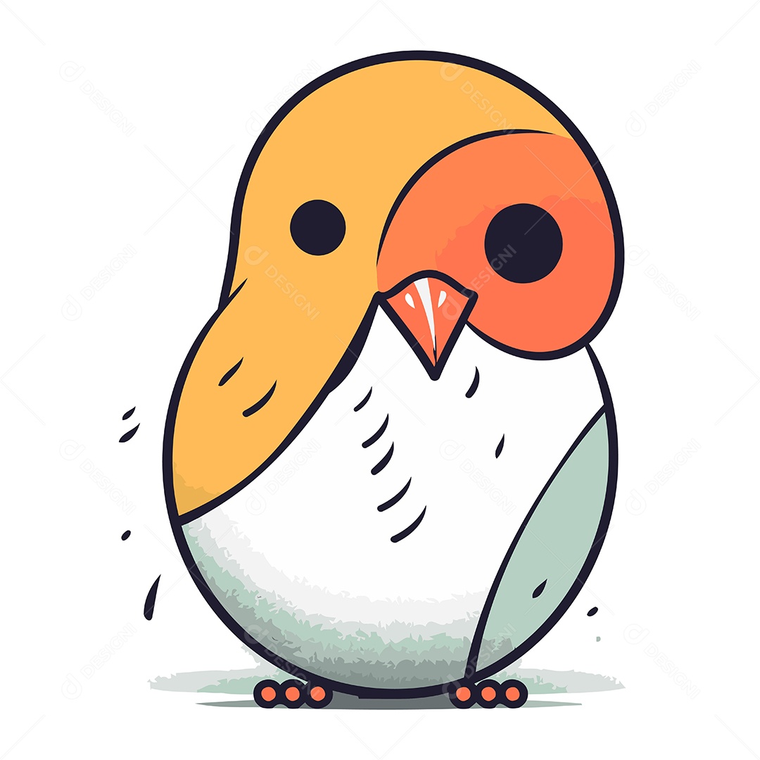 Água Viva Desenho Animado Ilustração Vetor EPS