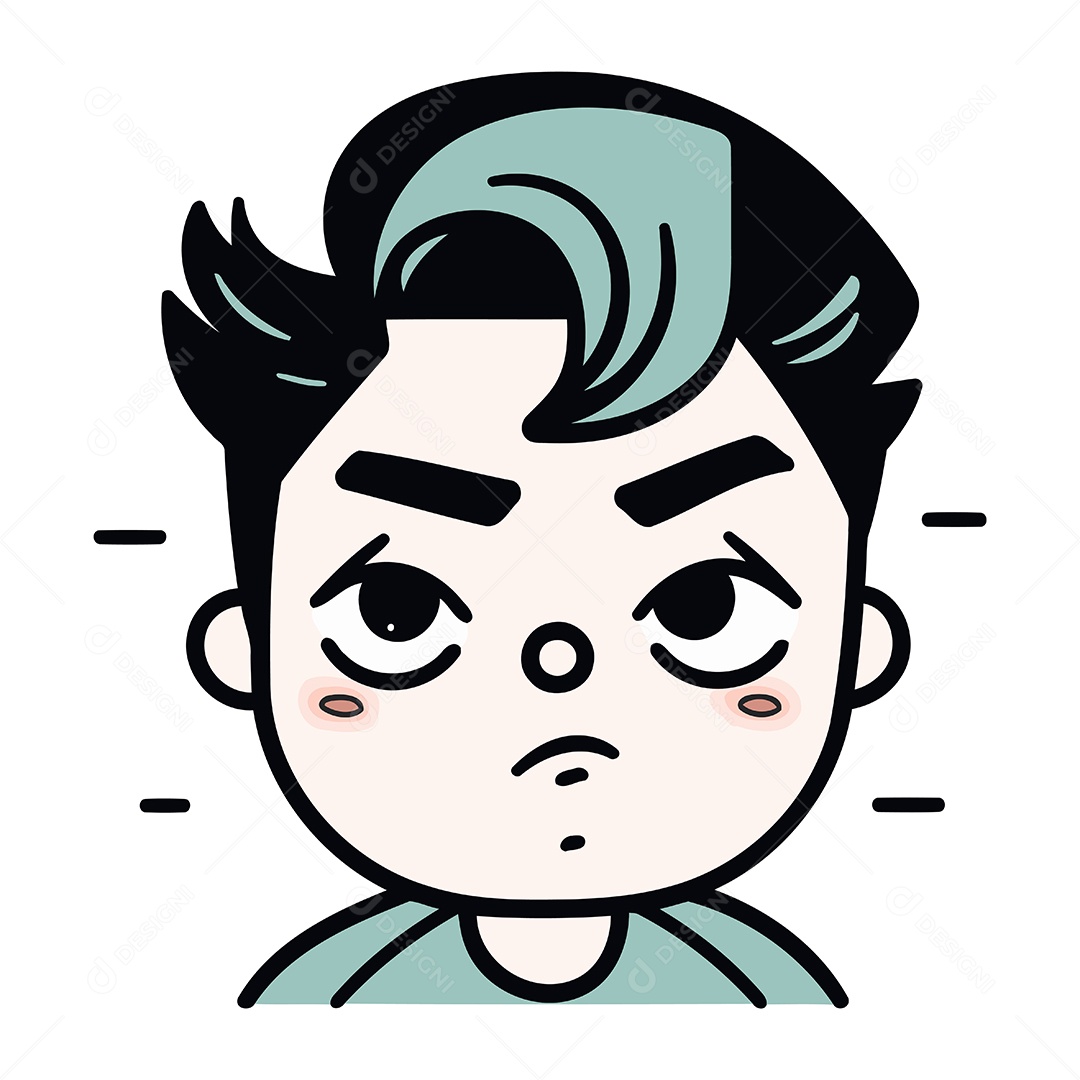 Garoto Desenho Animado Ilustração Vetor EPS