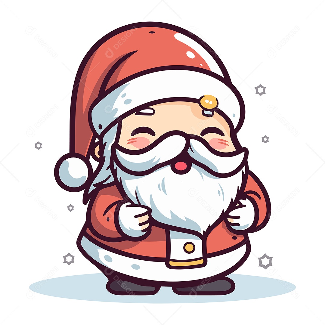 Papai Noel Desenho Animado Ilustração Vetor EPS