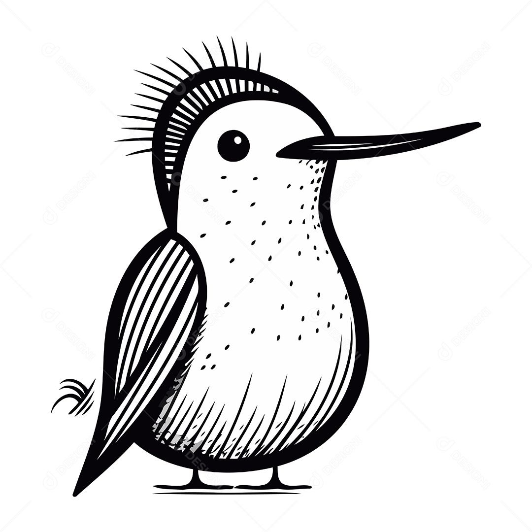 Pica Pau de Desenho Animado Ilustração Vetor EPS