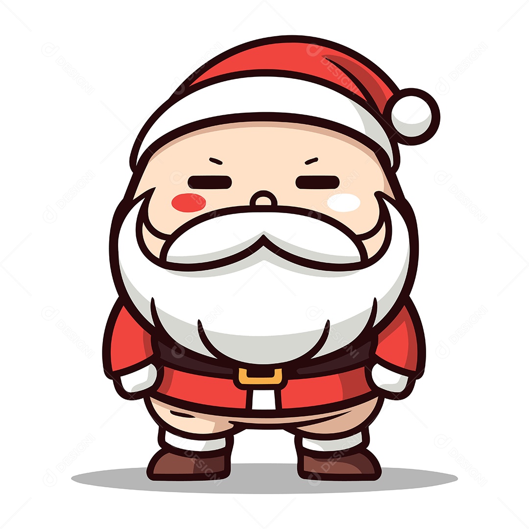 Papai Noel de Desenho Animado Ilustração Vetor EPS