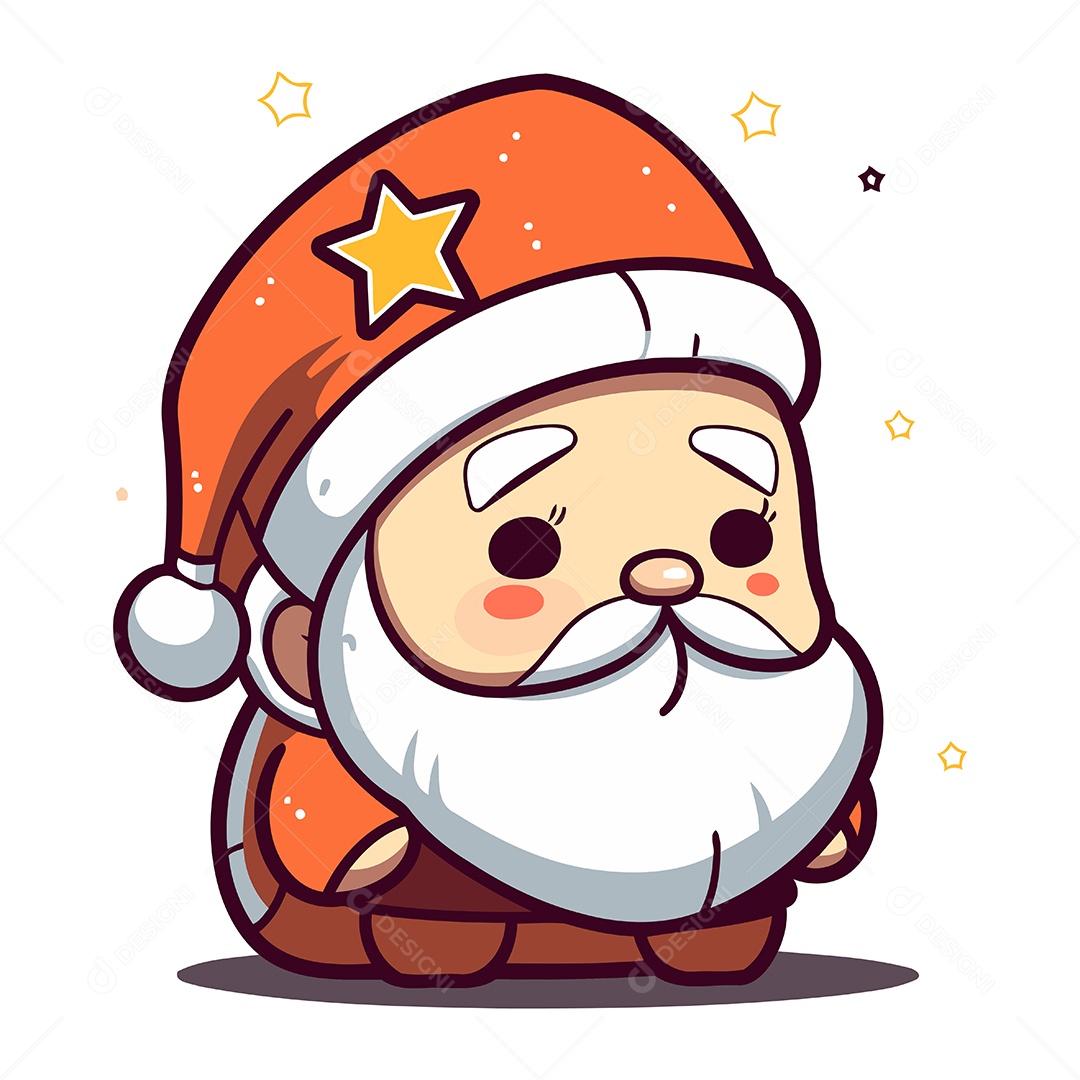 Papai Noel de Desenho Animado Ilustração Vetor EPS