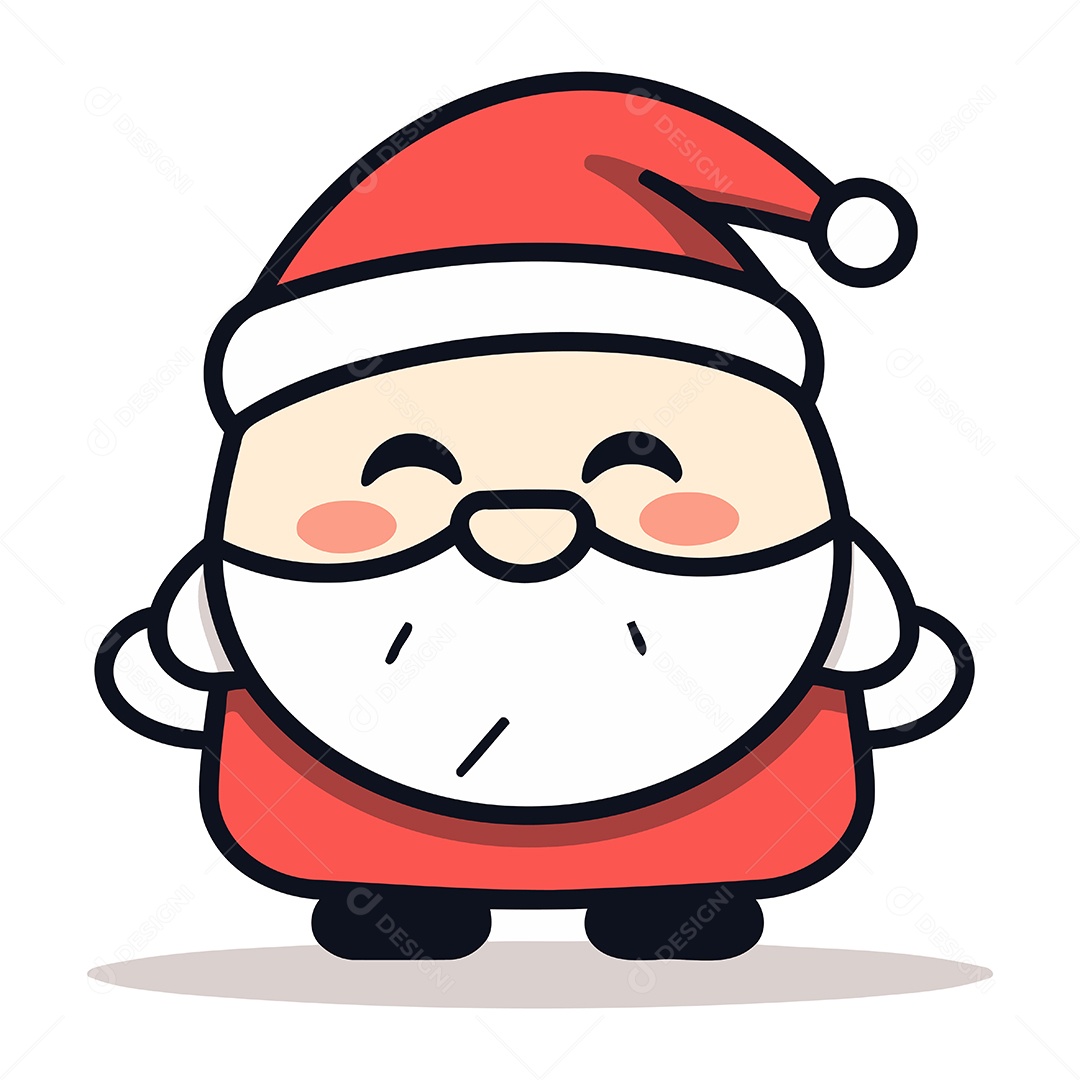 Papai Noel de Desenho Animado Ilustração Vetor EPS