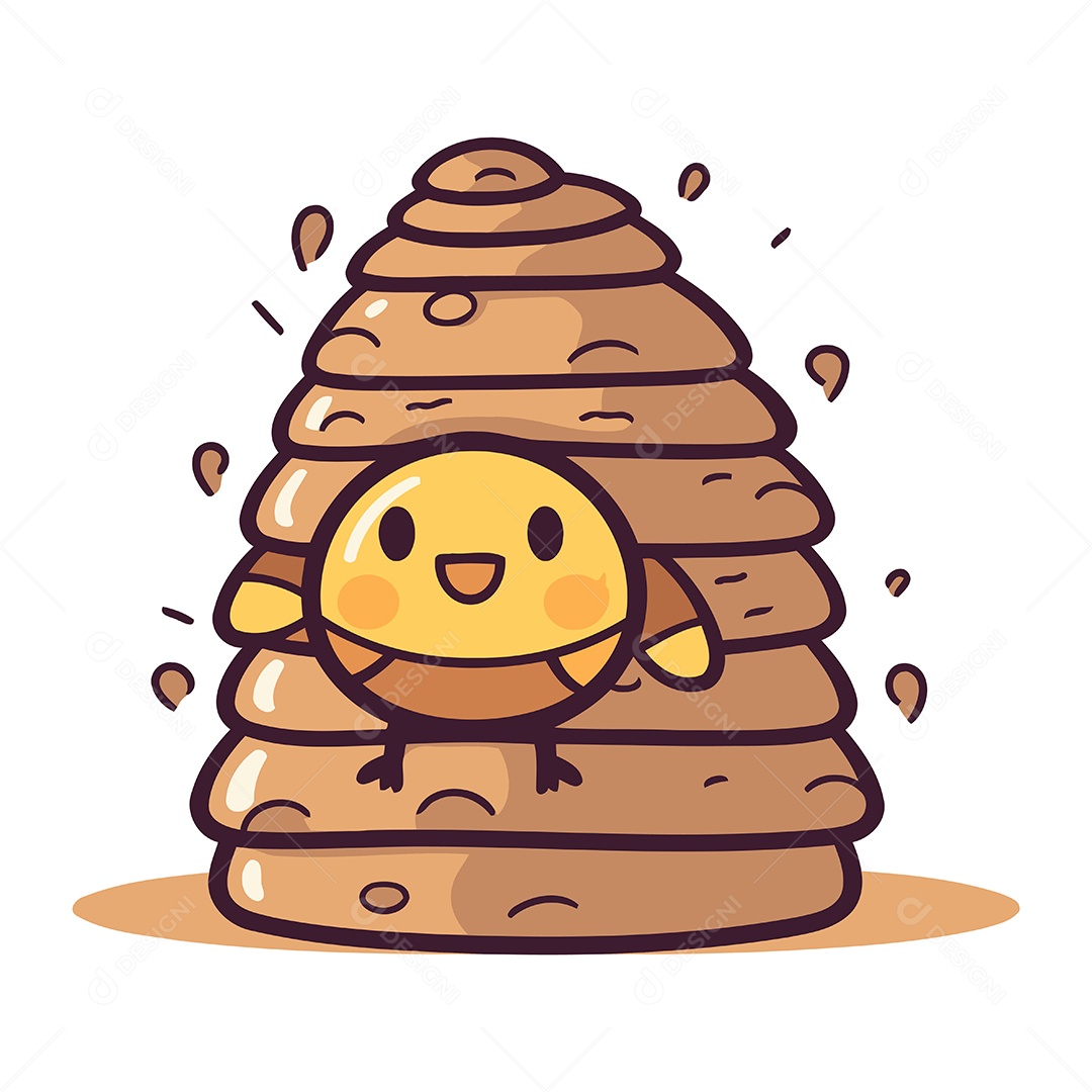 Abelha de Desenho Animado Ilustração Vetor EPS