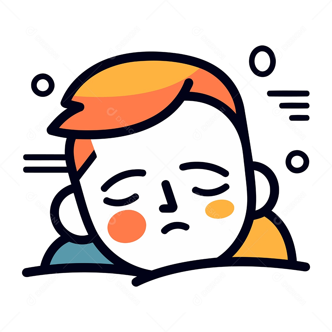 Homem de Desenho Animado Ilustração Vetor EPS