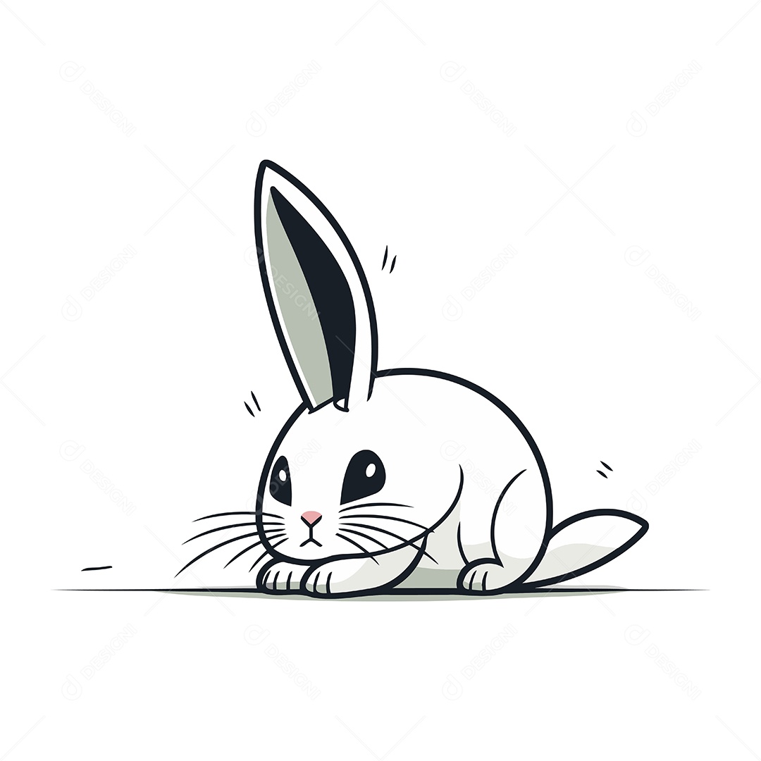 Coelho de Desenho Animado Ilustração Vetor EPS