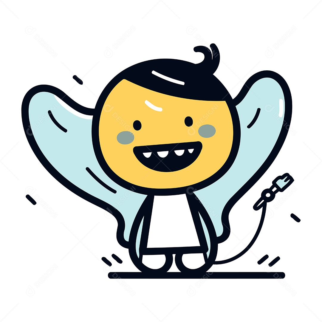 Personagem de Desenho Animado Ilustração Vetor EPS