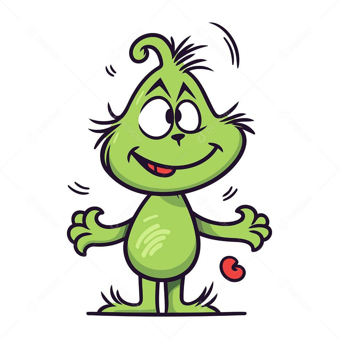 Monstro de Desenho Animado Ilustração Vetor EPS