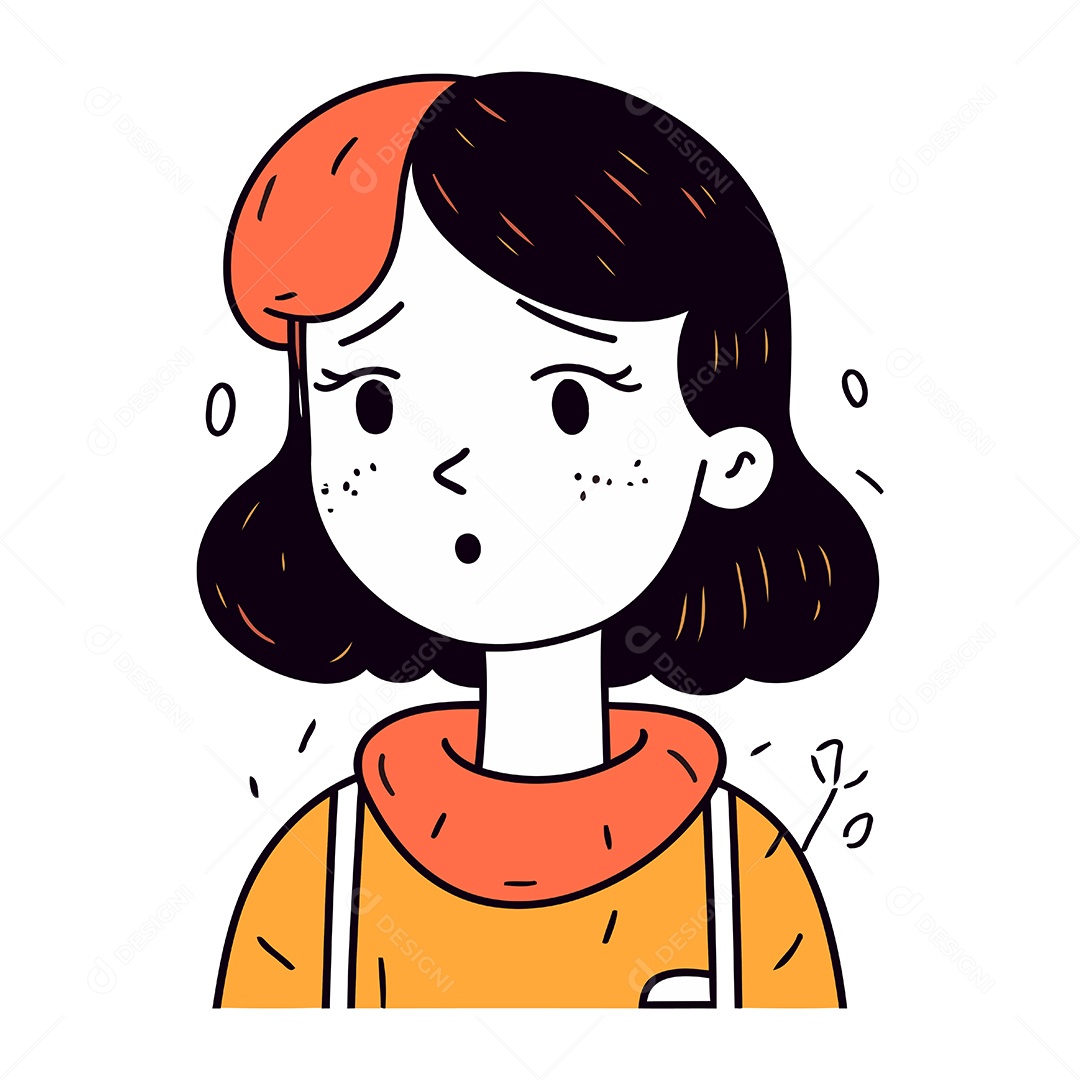 Jovem de Desenho Animado Ilustração Vetor EPS