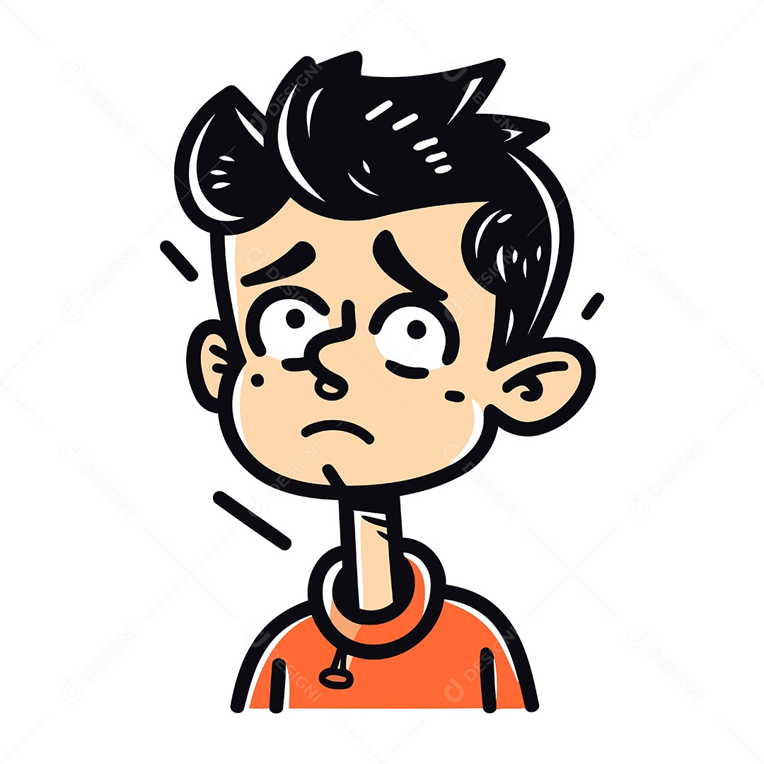 Homem de Desenho Animado Ilustração Vetor EPS