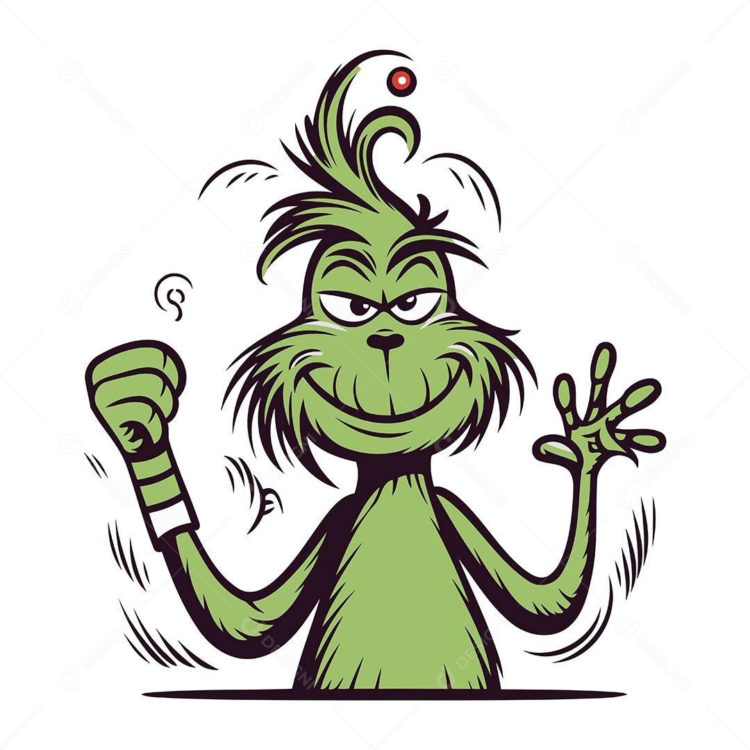 Monstro de Desenho Animado Ilustração Vetor EPS