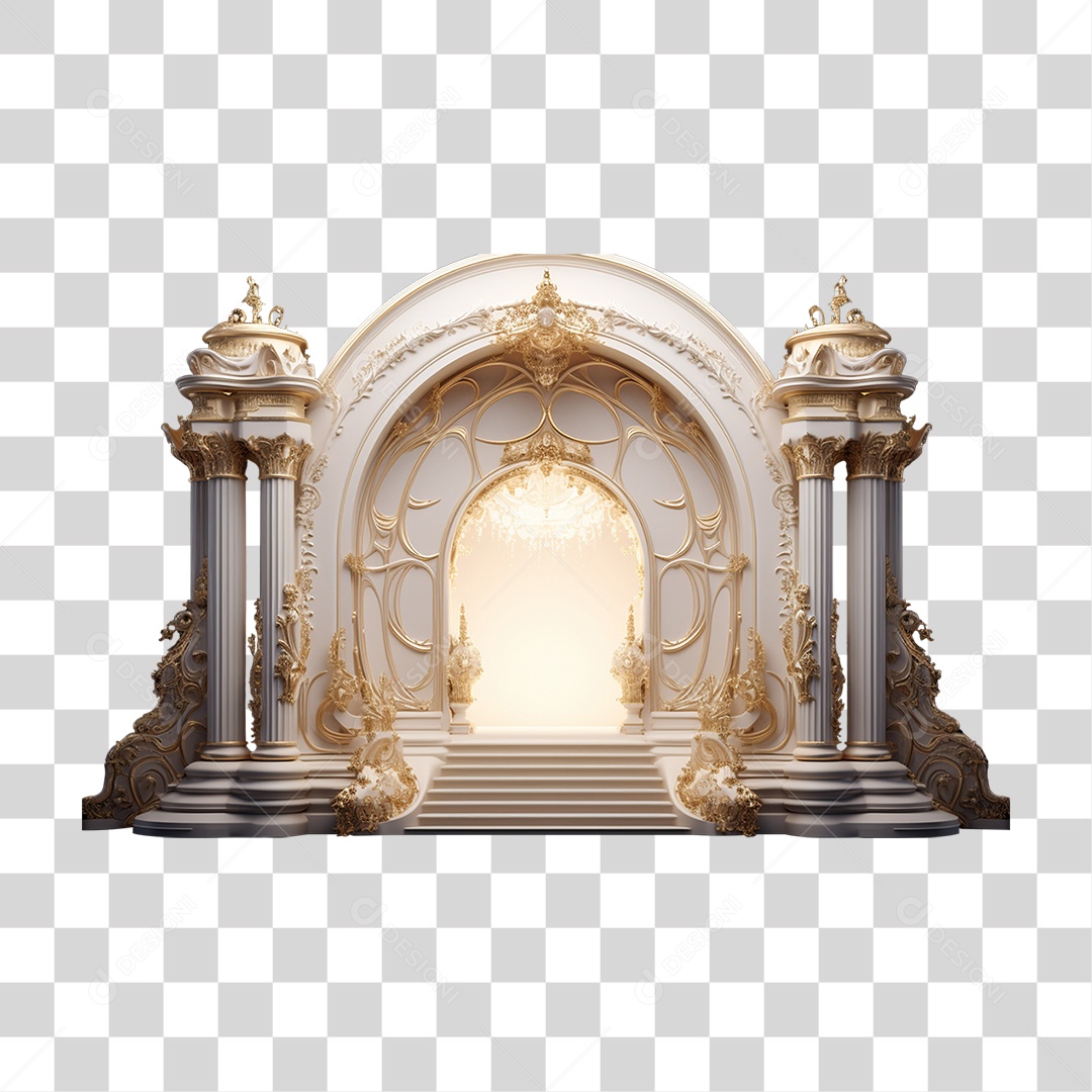 Cenário Teatral Podium PNG Transparente