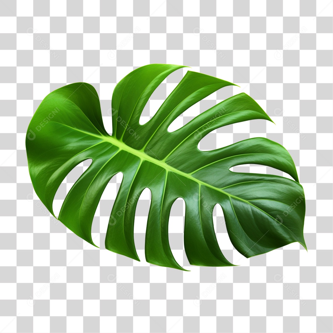 Folha de Monstera PNG Transparente