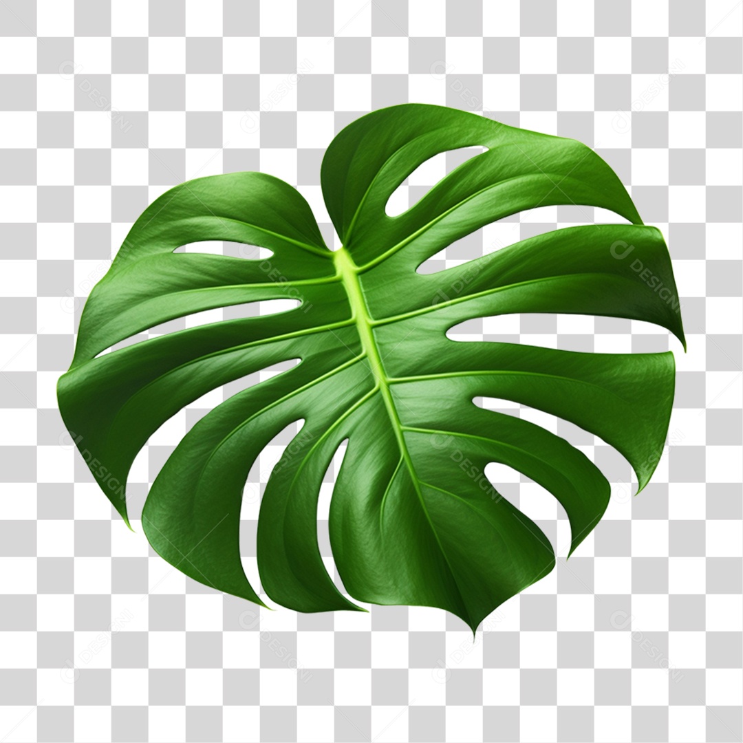 Folha de Monstera PNG Transparente