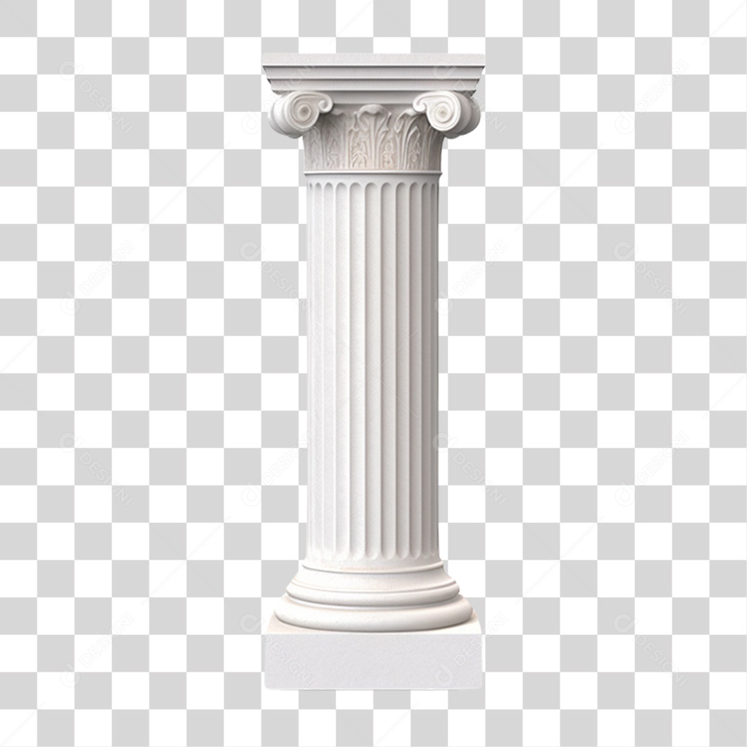 Coluna Branca Romana Estrutura PNG Transparente