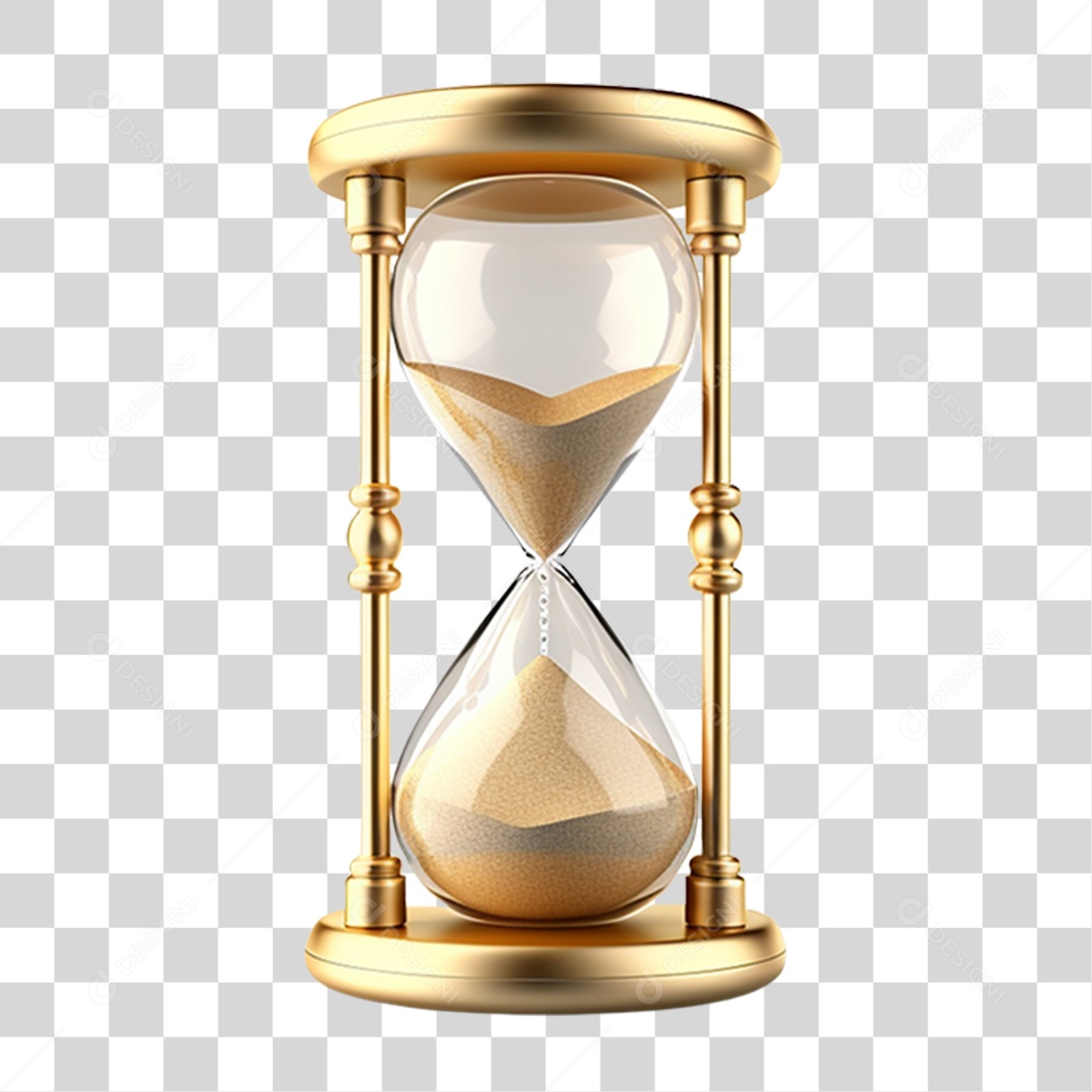 Ampulheta Tempo Areia PNG Transparente