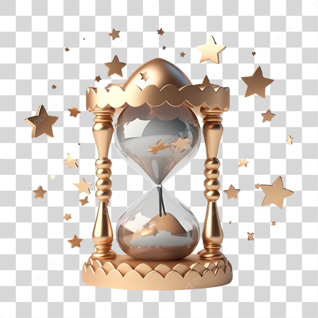 Ampulheta Tempo Areia PNG Transparente