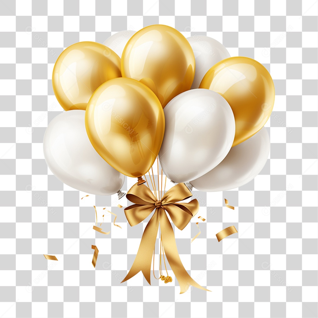 Balões Comemorações Presentes PNG Transparente