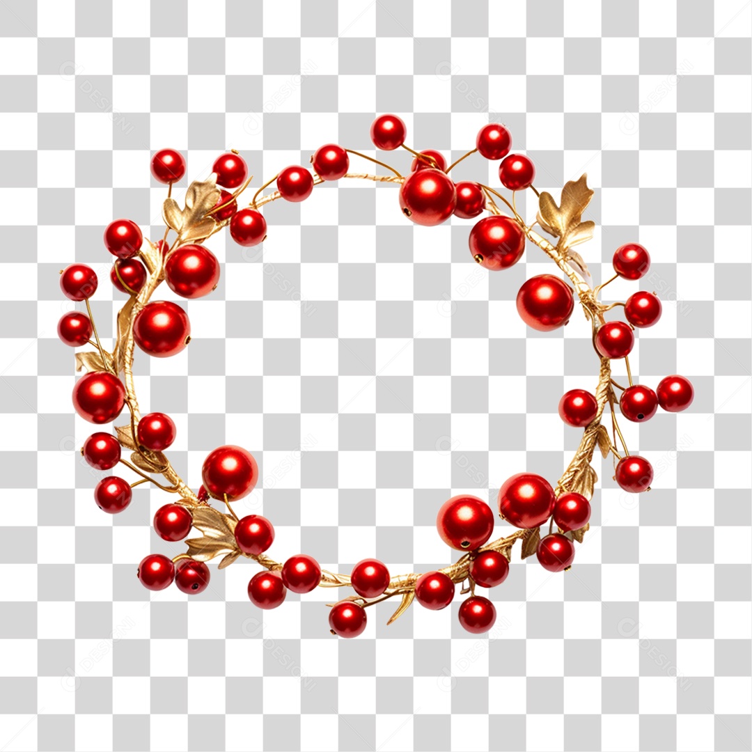 Guirlanda Natalina Decorações Enfeites PNG Transparente