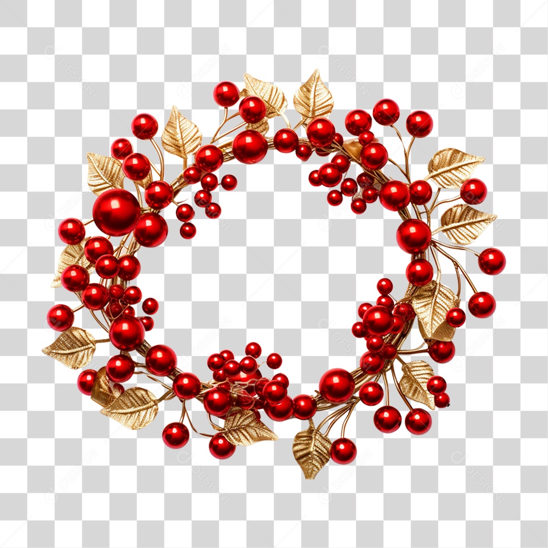 Guirlanda Natalina Decorações Enfeites PNG Transparente