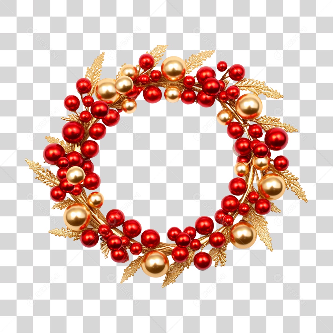 Guirlanda Natalina Decorações Enfeites PNG Transparente