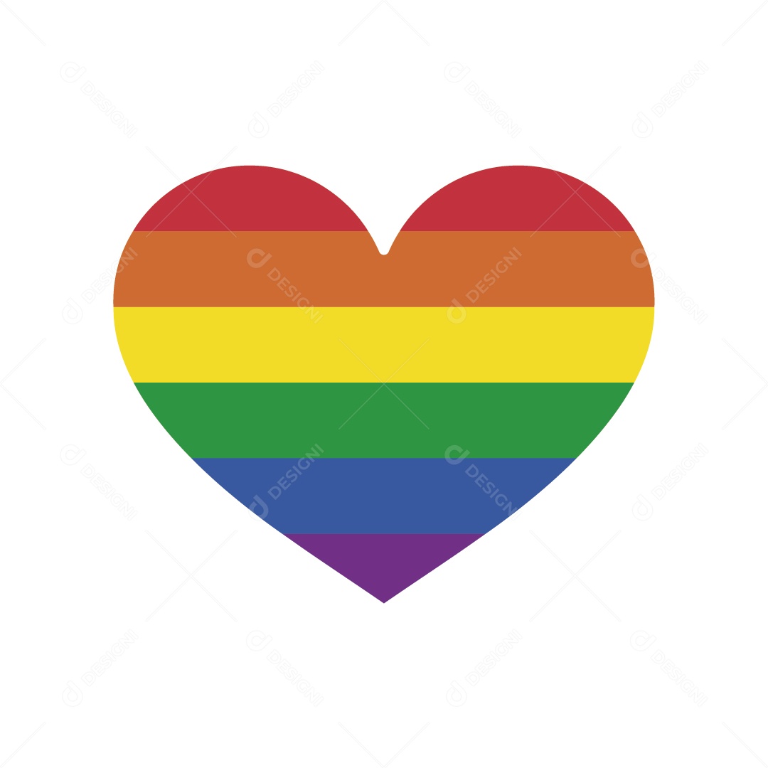 Símbolo do Movimento LGBTQIA+ Ilustração Vetor EPS