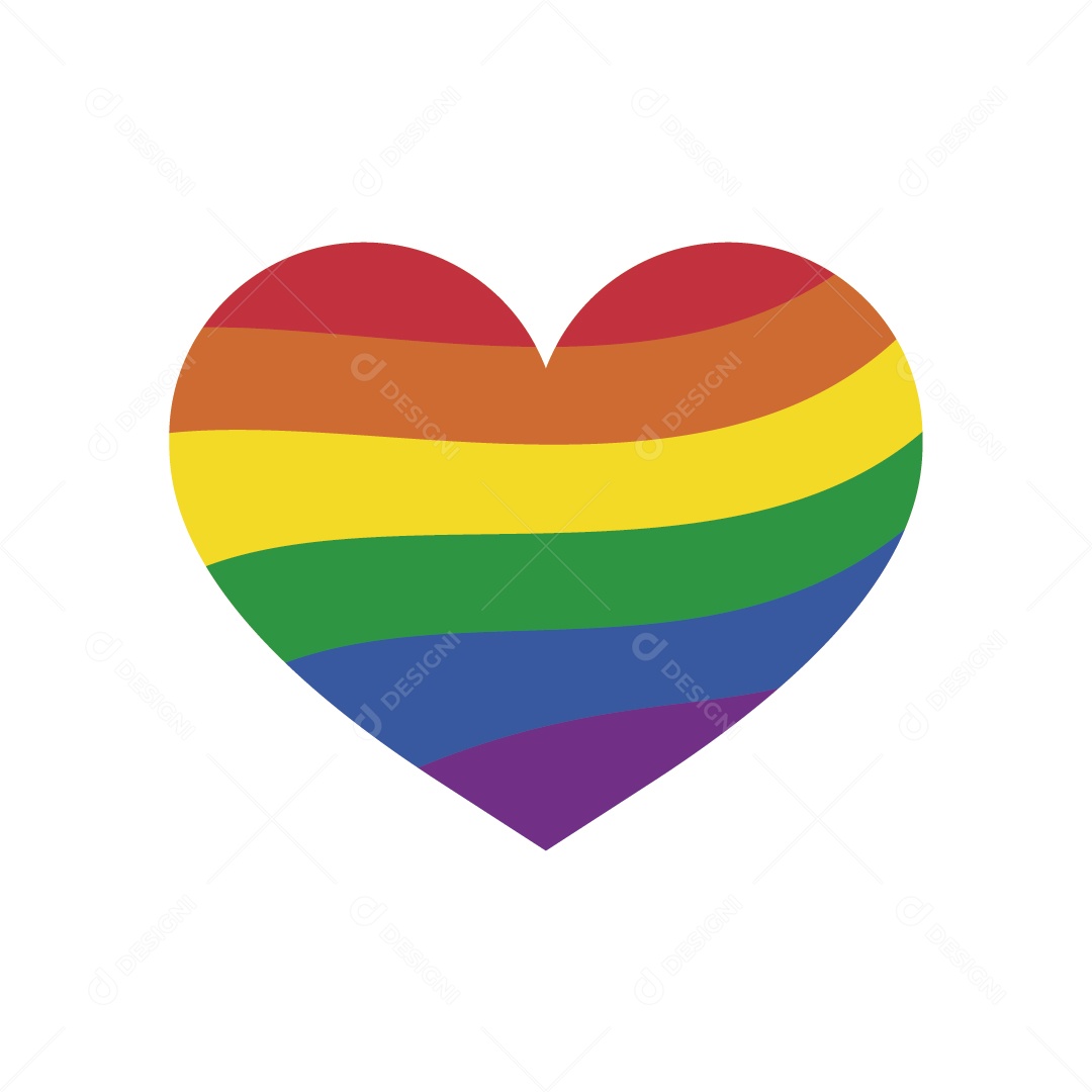 Símbolo do Movimento LGBTQIA+ Ilustração Vetor EPS