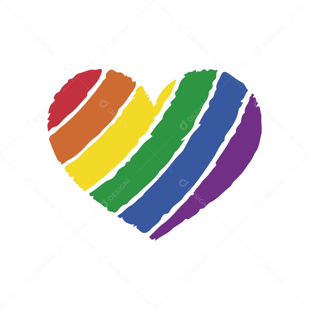 Símbolo do Movimento LGBTQIA+ Ilustração Vetor EPS