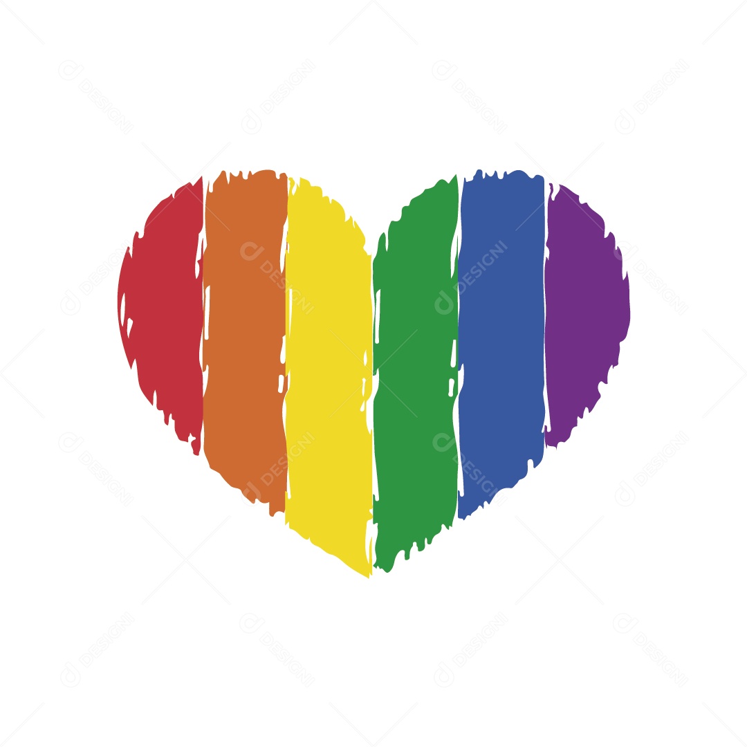 Símbolo do Movimento LGBTQIA+ Ilustração Vetor EPS