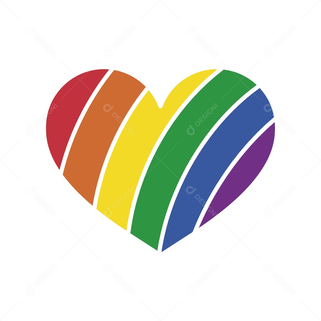 Símbolo do Movimento LGBTQIA+ Ilustração Vetor EPS