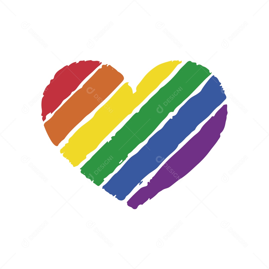 Símbolo do Movimento LGBTQIA+ Ilustração Vetor EPS