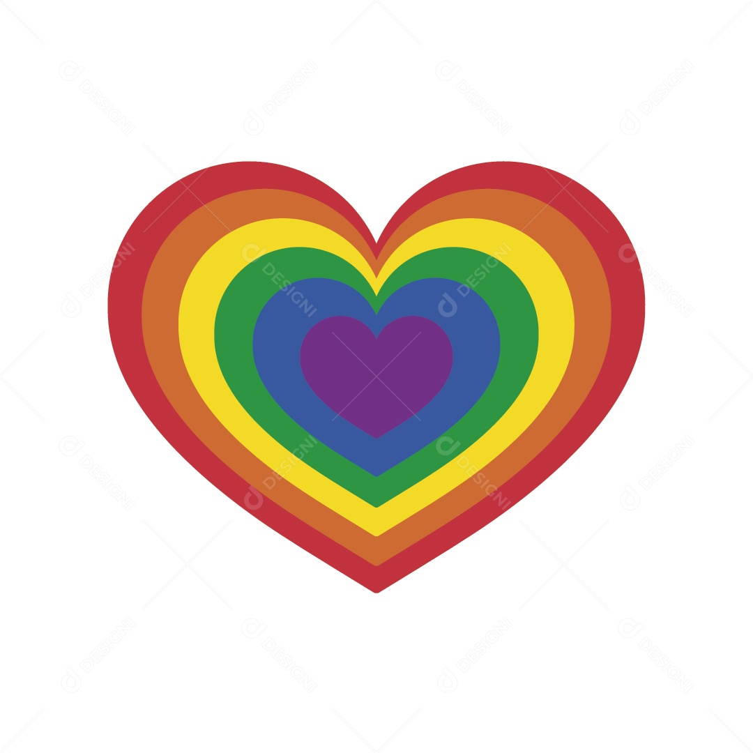 Símbolo do Movimento LGBTQIA+ Ilustração Vetor EPS