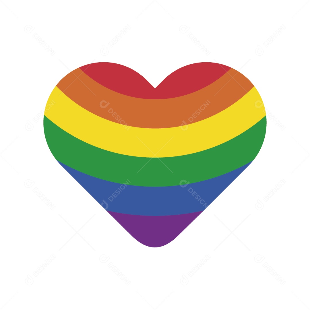 Símbolo do Movimento LGBTQIA+ Ilustração Vetor EPS