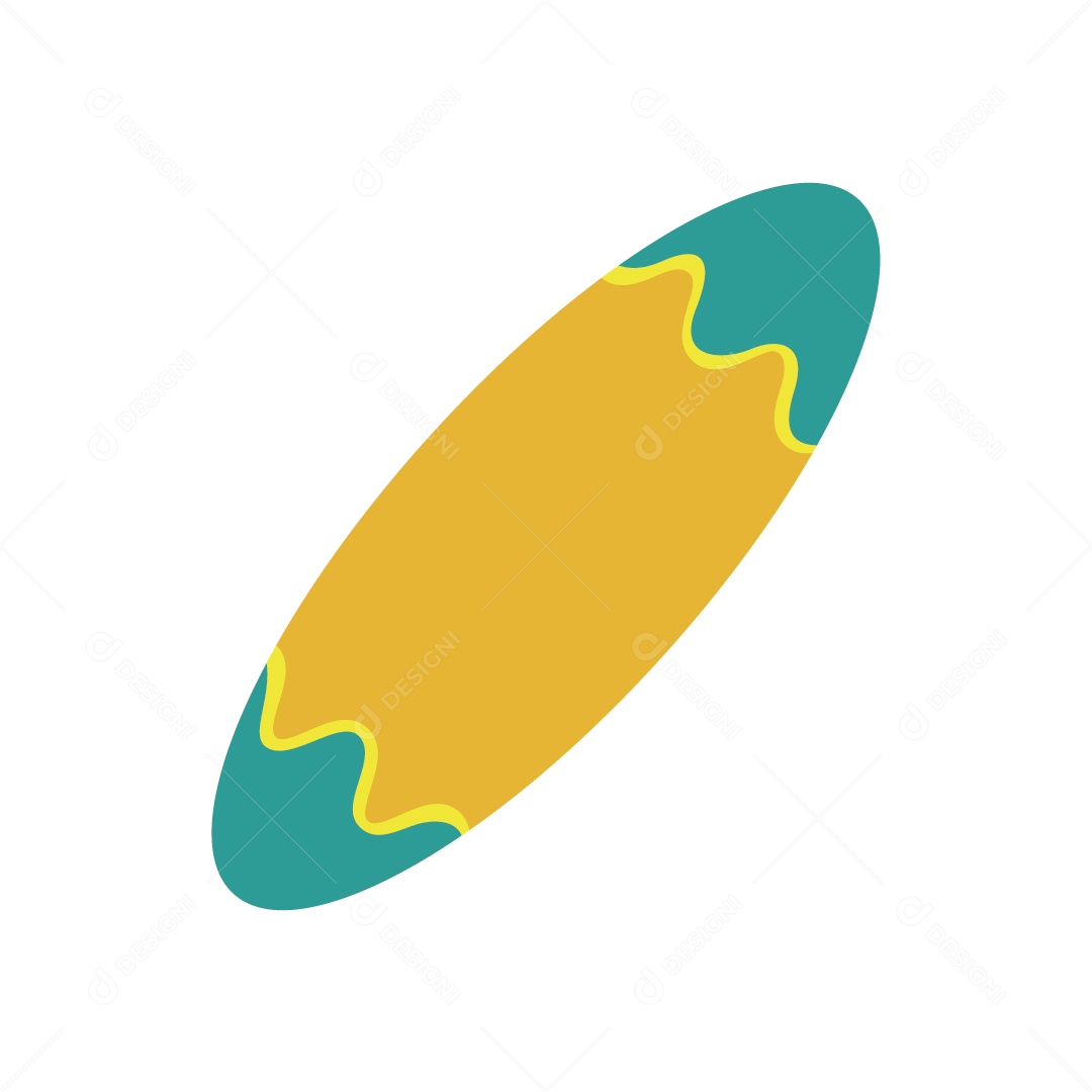 Prancha de Surf Ilustração Vetor EPS