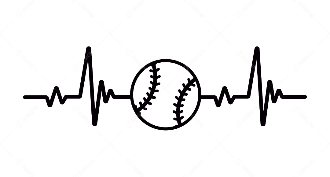 Batimentos Cardíacos do Esporte Ilustração Vetor EPS