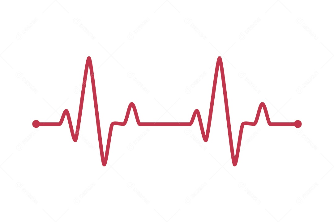 Batimentos Cardíacos Ilustração Vetor EPS