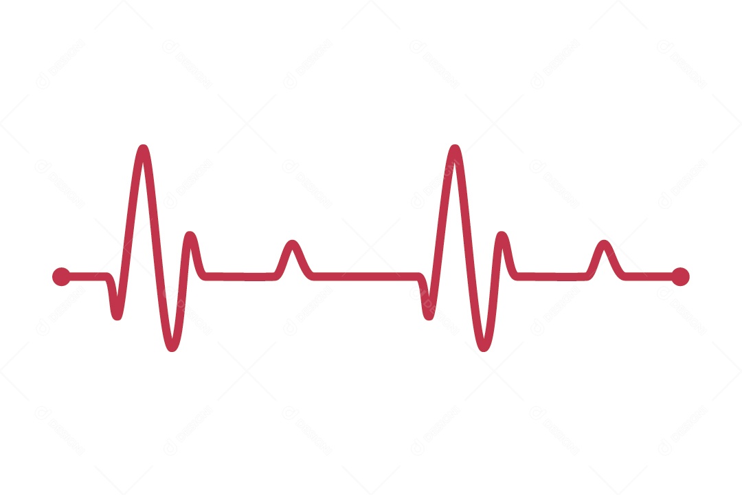 Batimentos Cardíacos Ilustração Vetor EPS