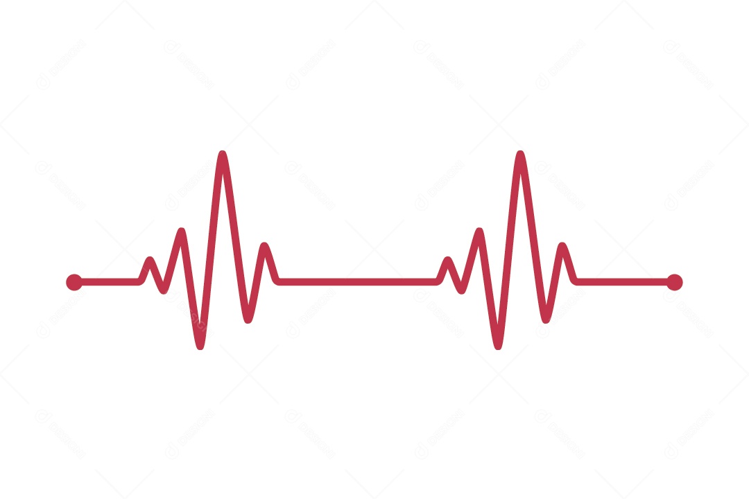 Batimentos Cardíacos Ilustração Vetor EPS