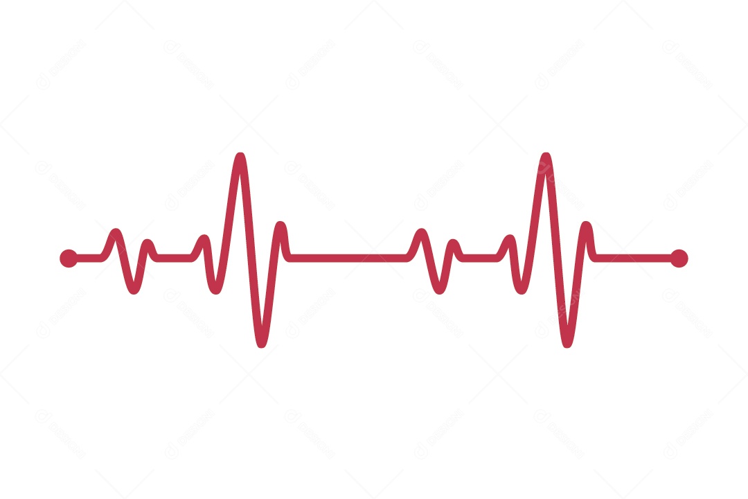 Batimentos Cardíacos Ilustração Vetor EPS
