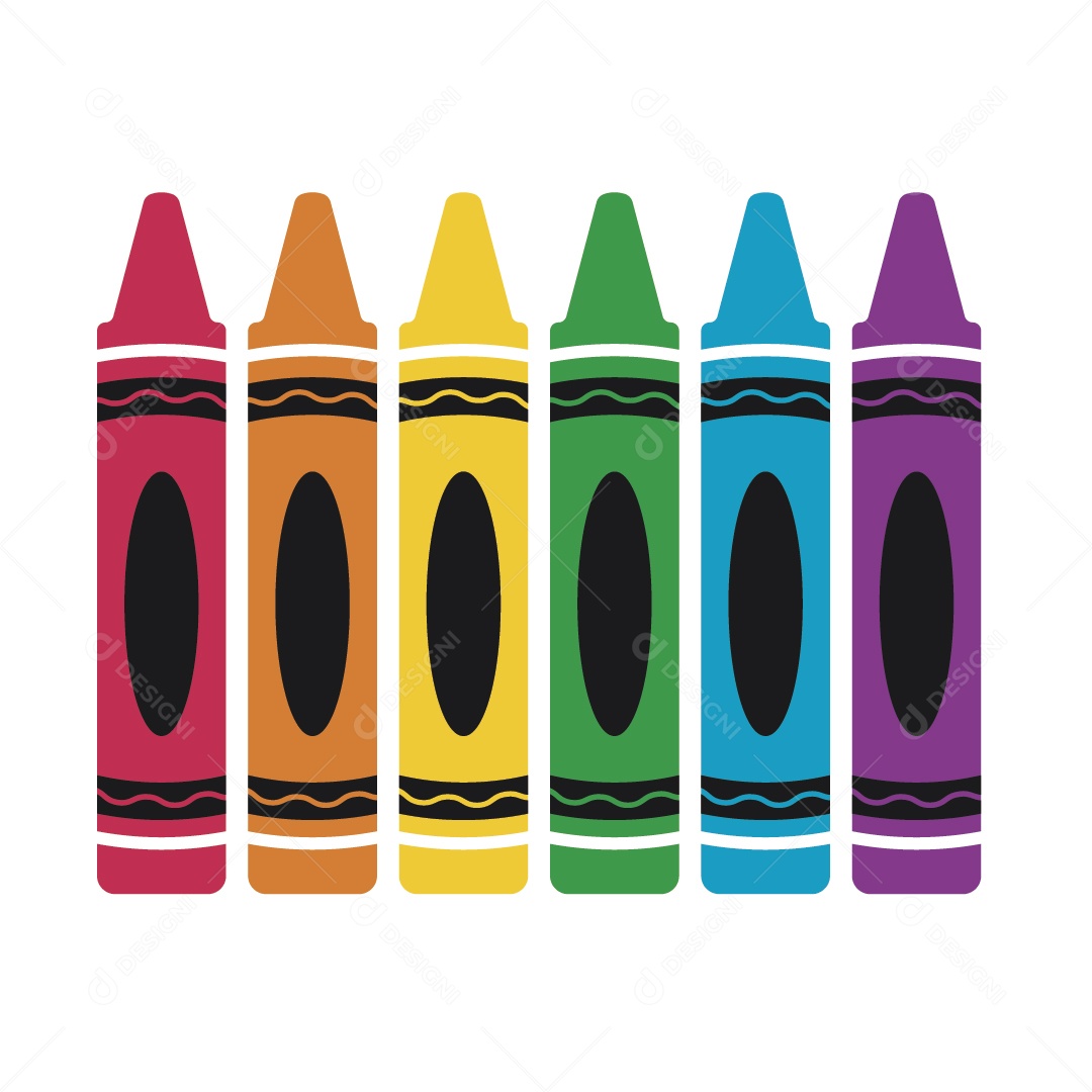 Giz de Cera Ilustração Vetor EPS