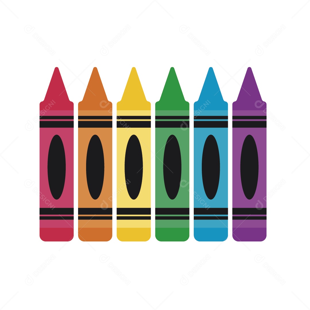 Giz de Cera Ilustração Vetor EPS