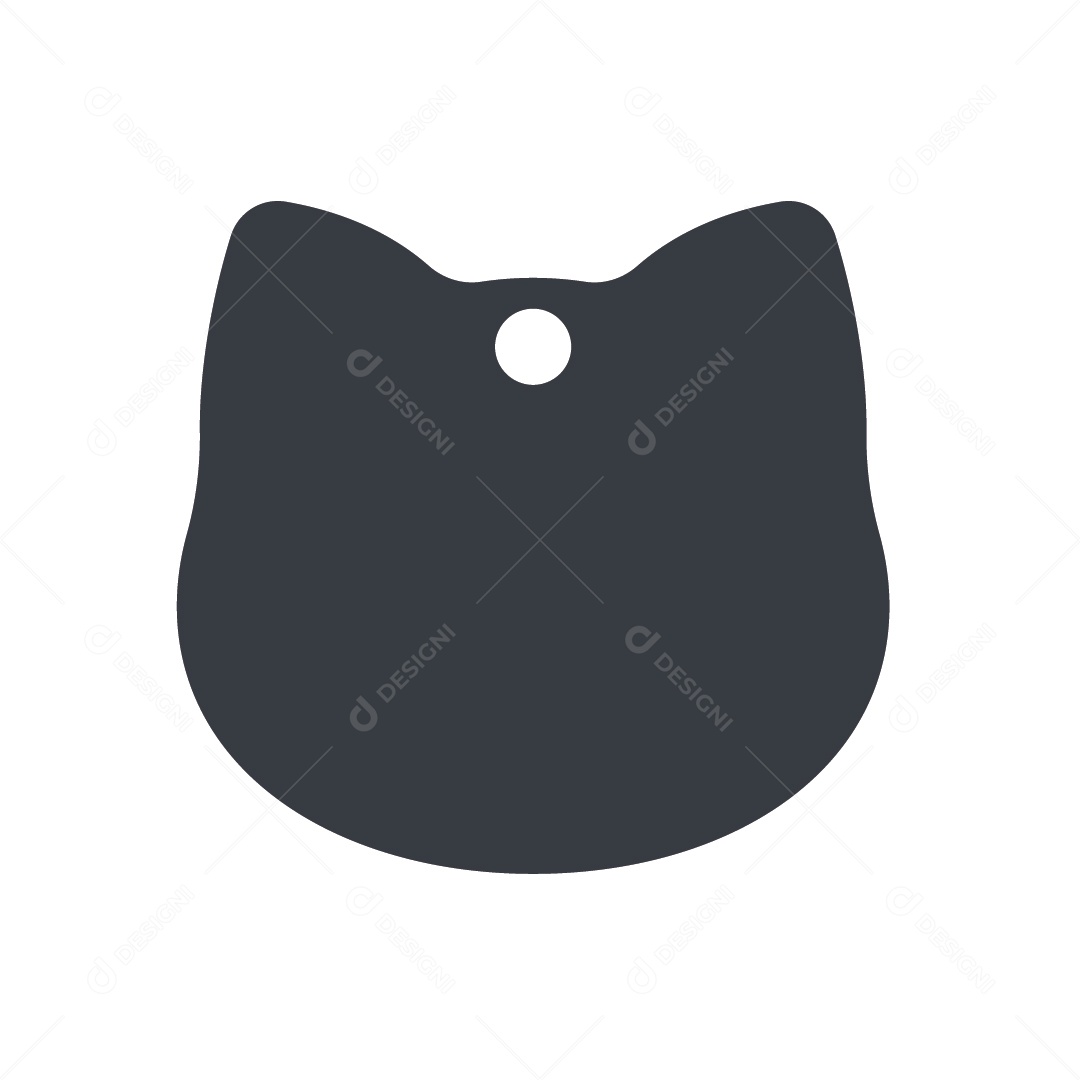 Modelo de Etiqueta de Animal Ilustração Vetor EPS