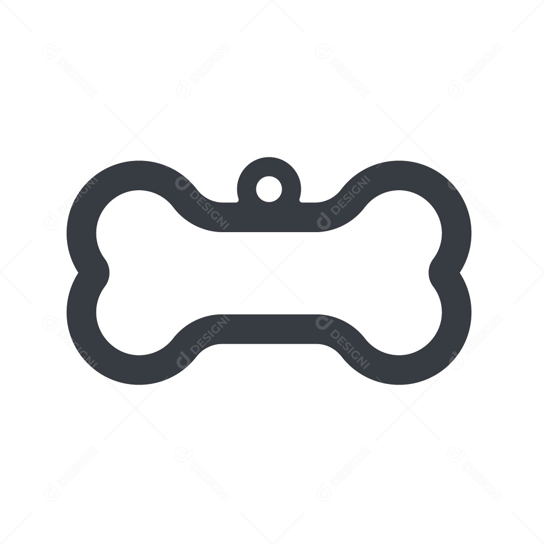 Modelo de Etiqueta Pra Cachorro Ilustração Vetor EPS