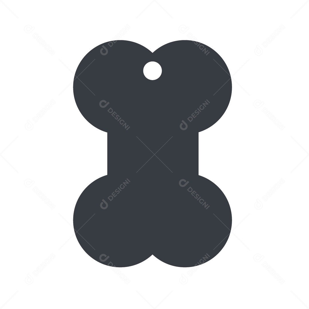 Modelo de Etiqueta de Cachorro Ilustração Vetor EPS