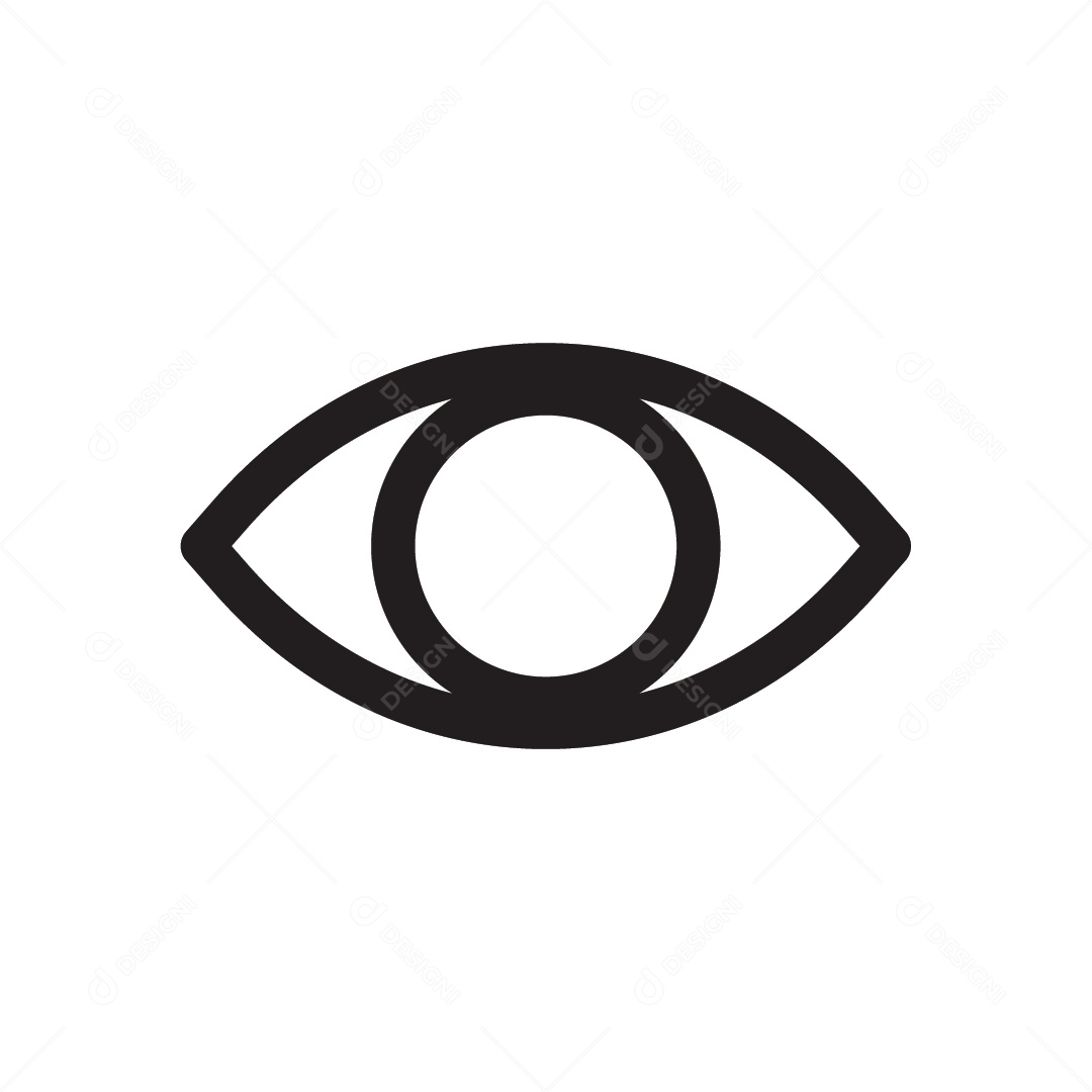 Ícone de Olho Ilustração Vetor EPS