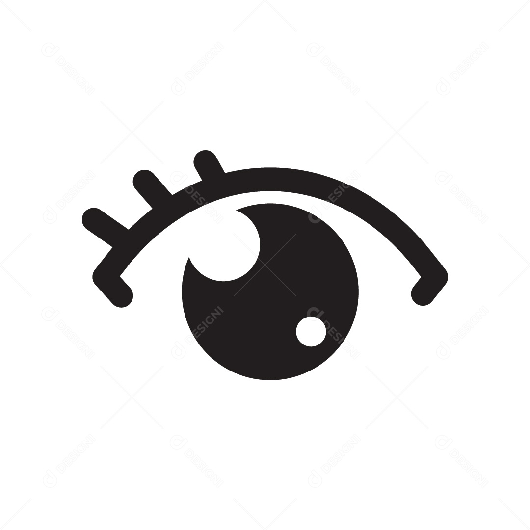 Ícone de Olho Ilustração Vetor EPS