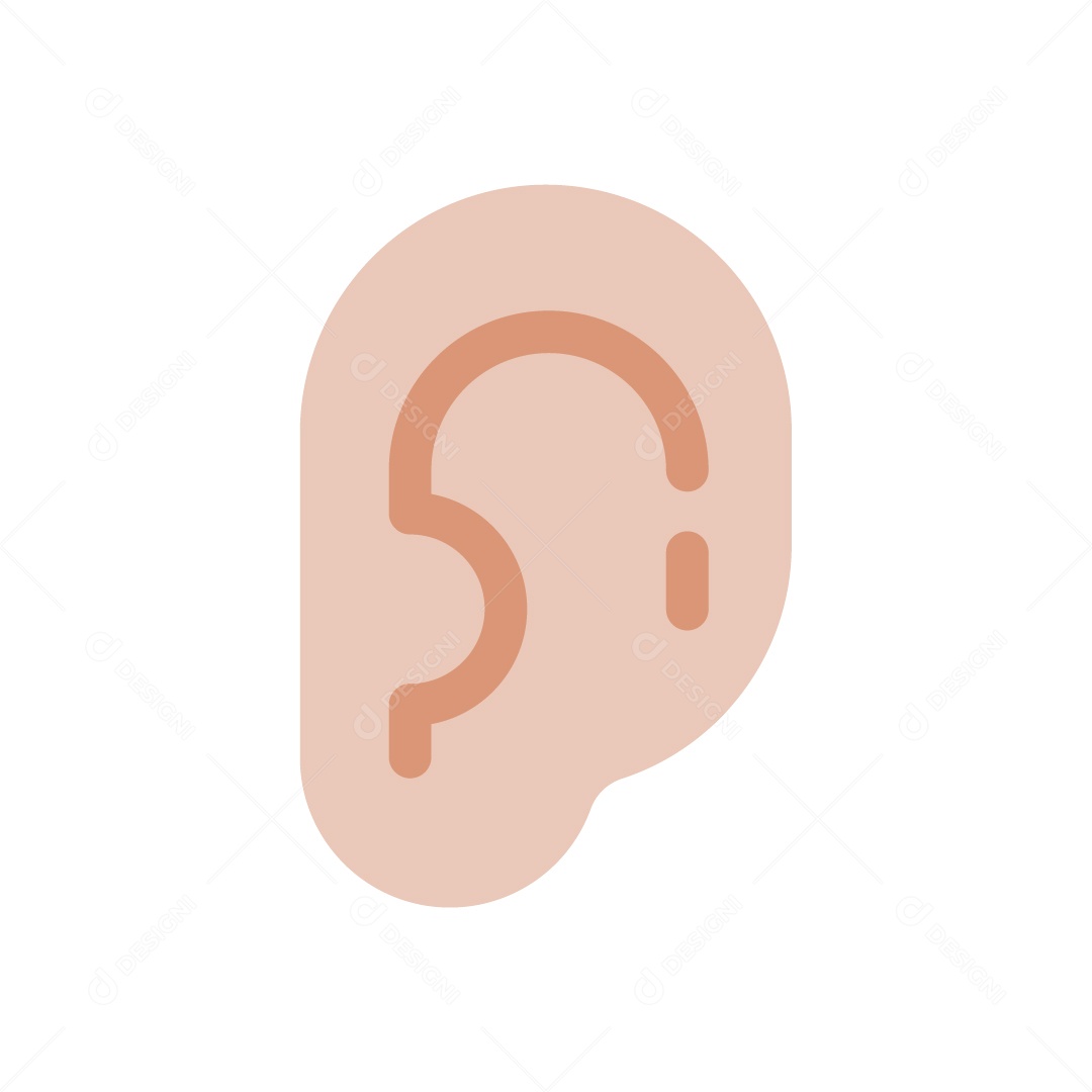 Ícone de Orelha Ilustração Vetor EPS
