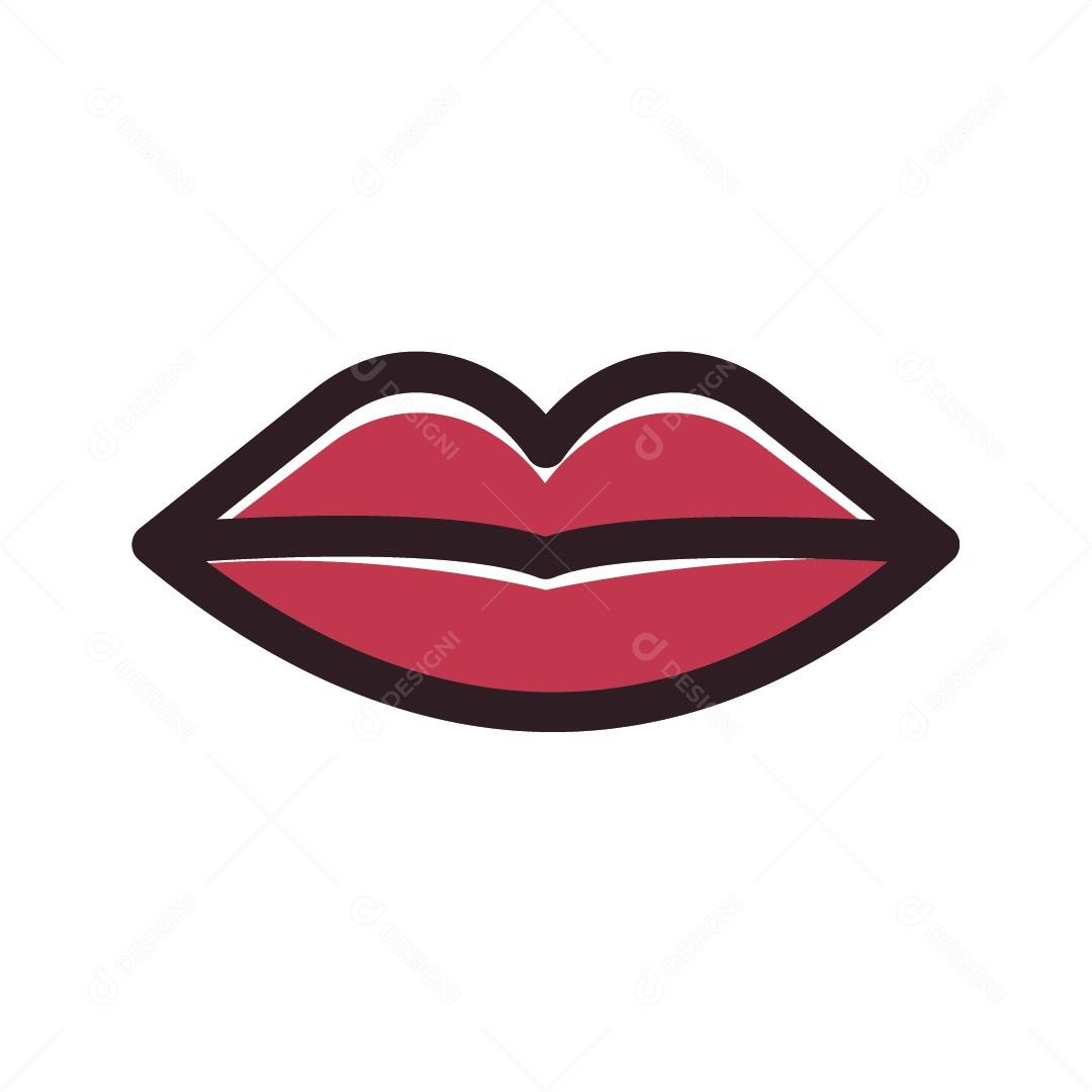 Ícone de Boca Ilustração Vetor EPS